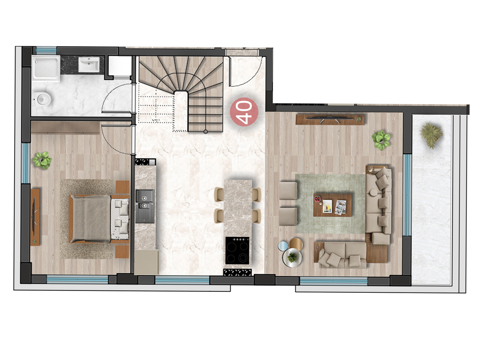 Luxury Apartments for Turkish Citizenship in Antalya