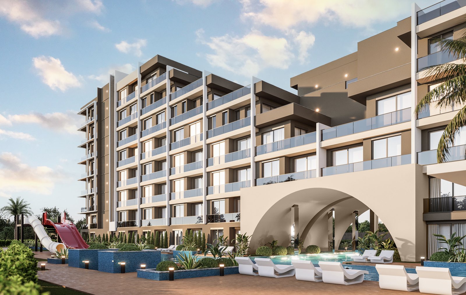 Luxury 2+1 Apartments in Antalya's Exclusive Residential Project Near Lara Beach