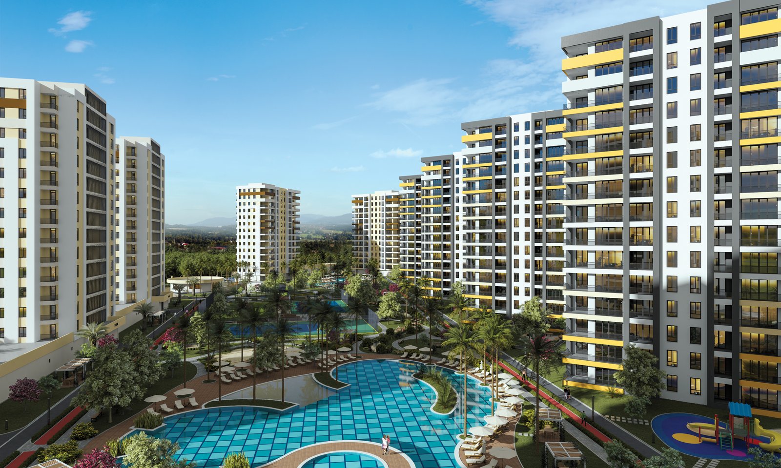 Antalya'da Lüks Daireler: Tam Hizmetli Konut Kompleksi İçinde İstisnai Yaşam