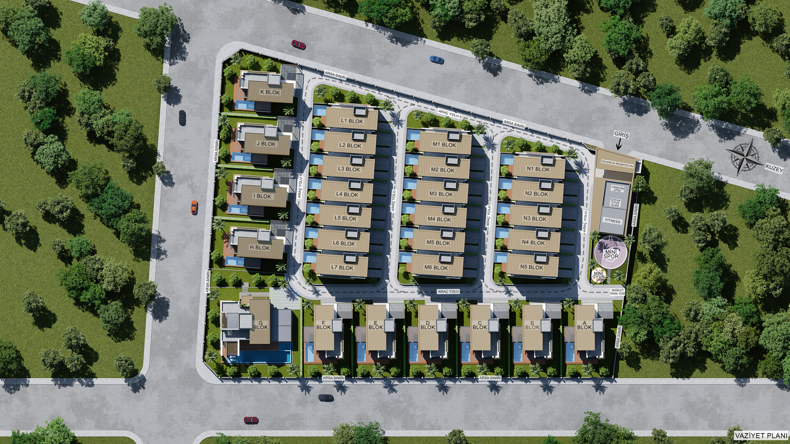Lara Plajı'na Yakın Lüks 6 Yatak Odalı Villalar Antalya