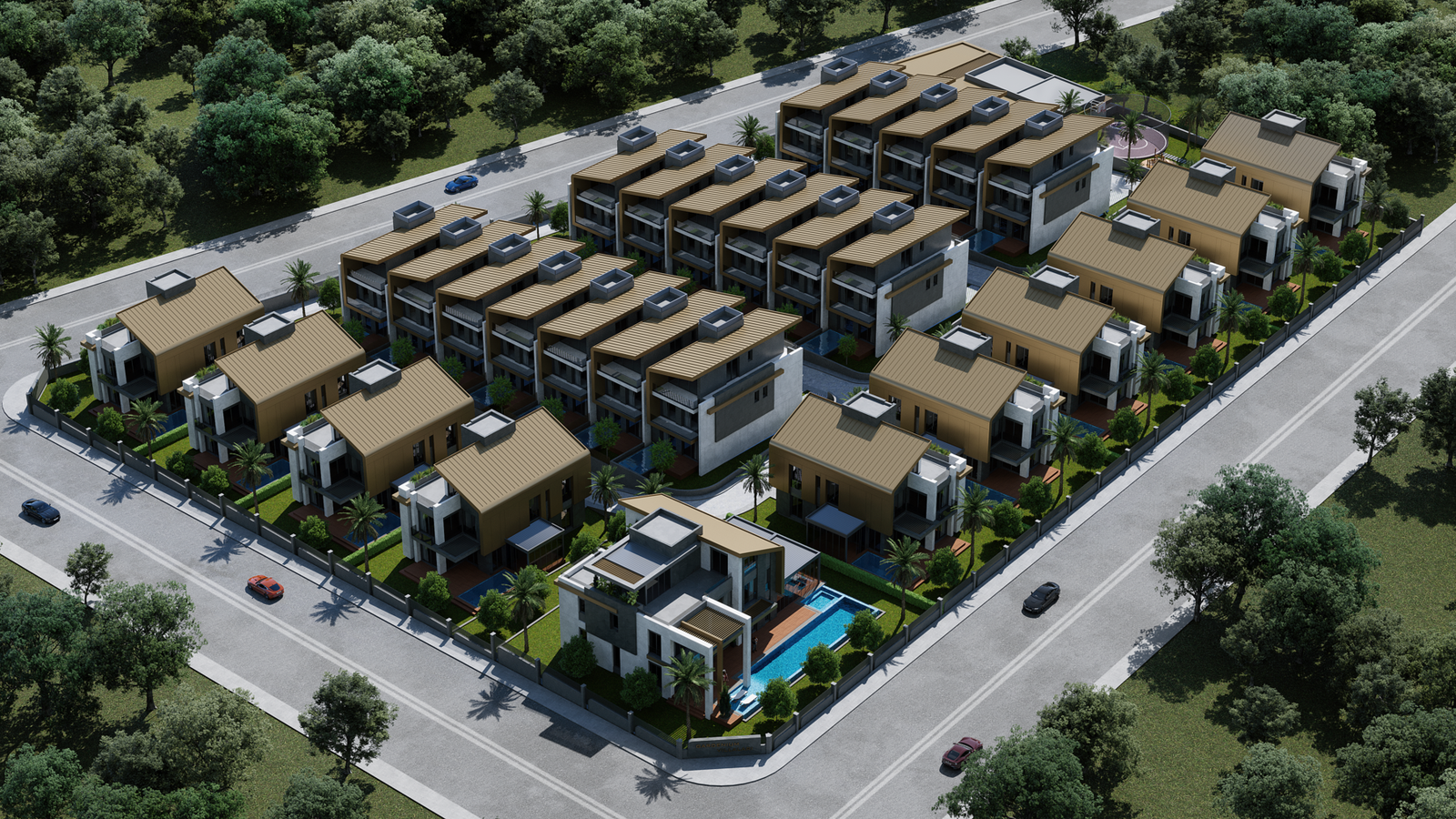 Lara Plajı'na Yakın Lüks 6 Yatak Odalı Villalar Antalya