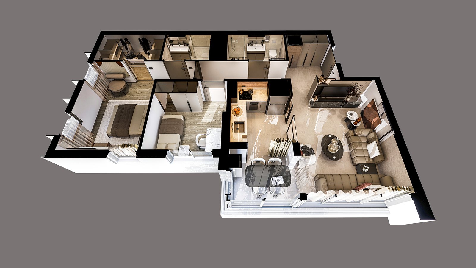 Luxury City View Apartments for Sale in Antalya 
