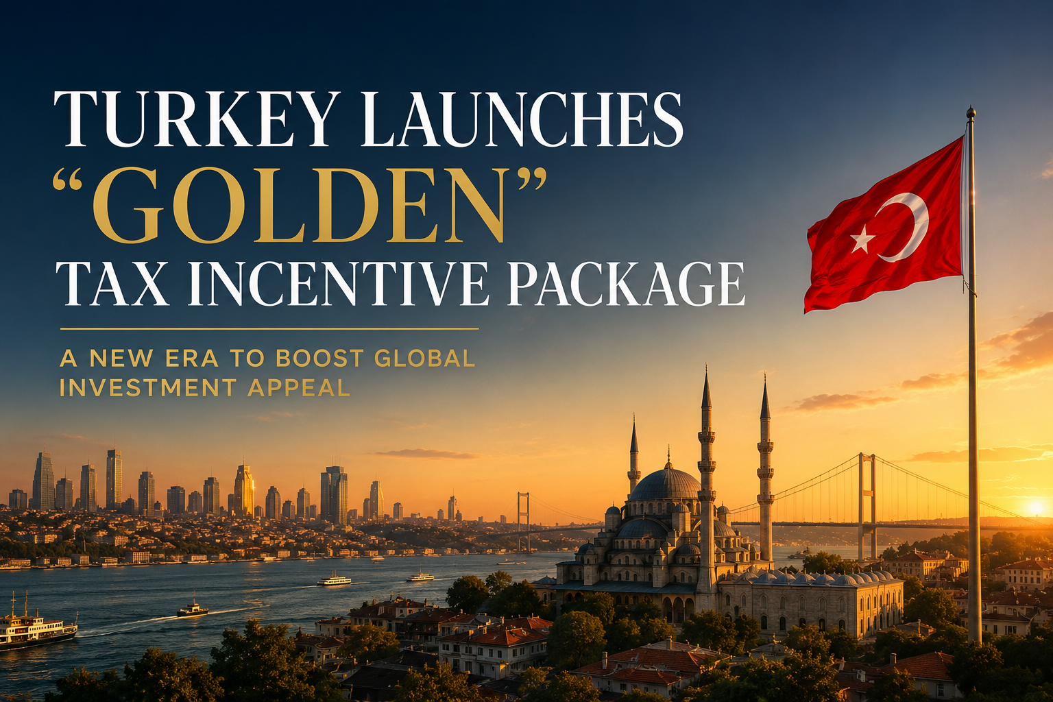 Türkiye, Küresel Yatırım Çekiciliğini Artırmak İçin "Altın" Vergi Teşvik Paketini Devreye Alıyor