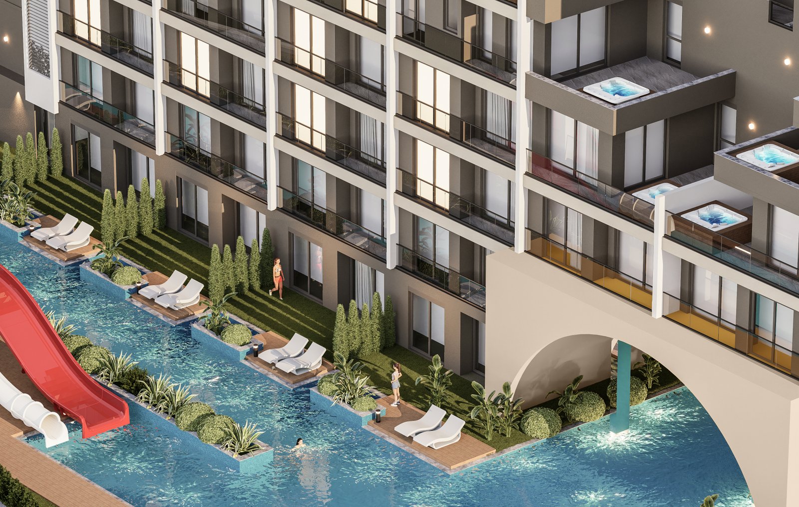 Luxury 2+1 Apartments in Antalya's Exclusive Residential Project Near Lara Beach