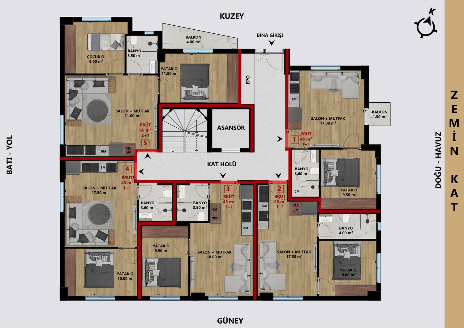 Luxury Modern Apartments in Antalya Near the City Center