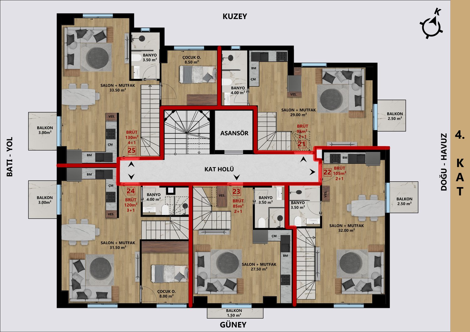 Luxury Modern Apartments in Antalya Near the City Center