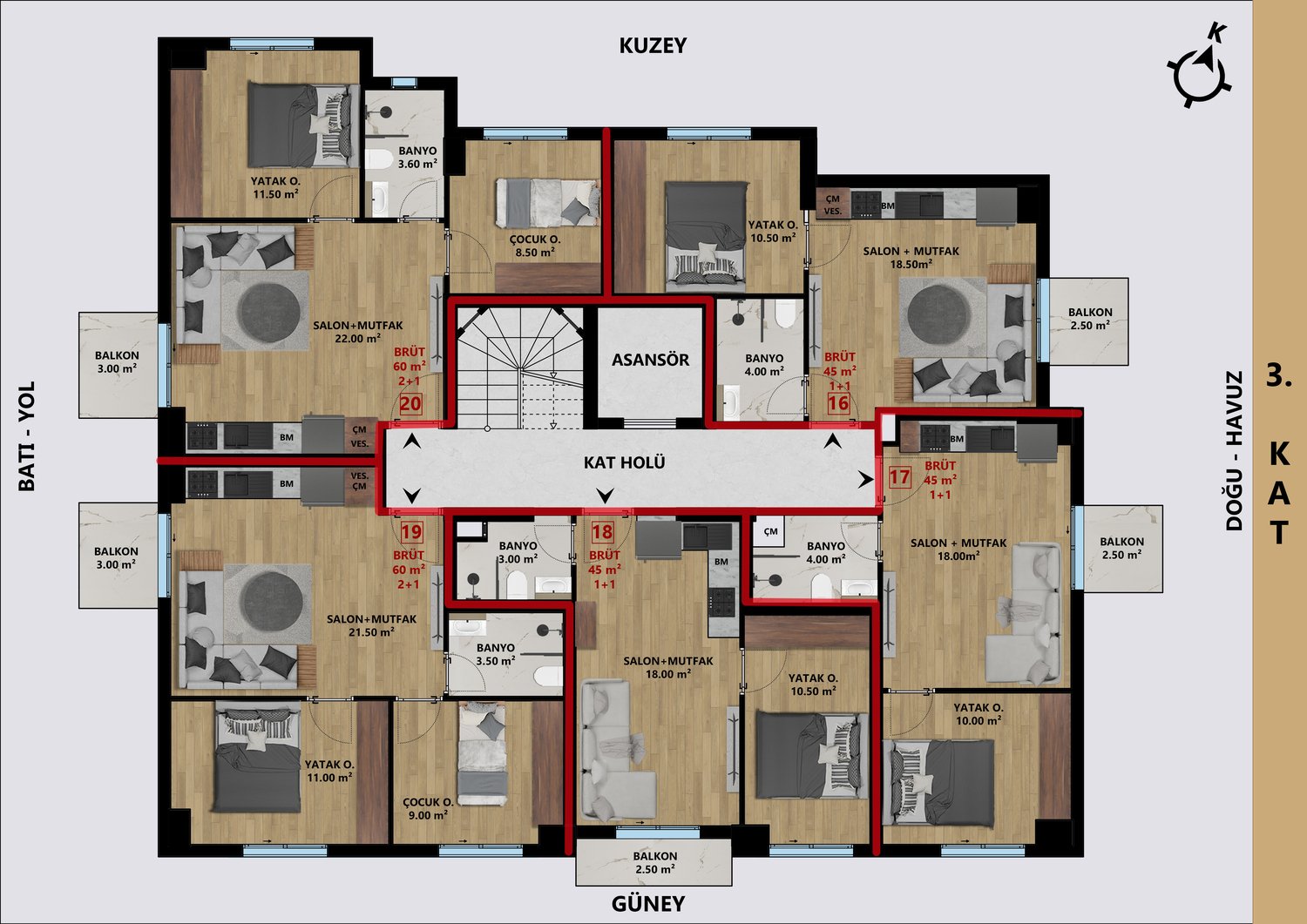 Luxury Modern Apartments in Antalya Near the City Center
