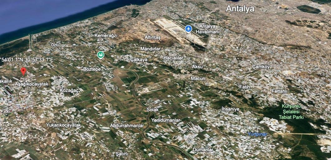 Premium 9,843.33 m² Investment Land for Sale | Kundu – Kadriye, Antalya